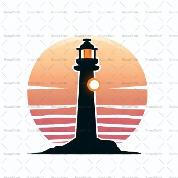 Leuchtturm bei Sonnenuntergang